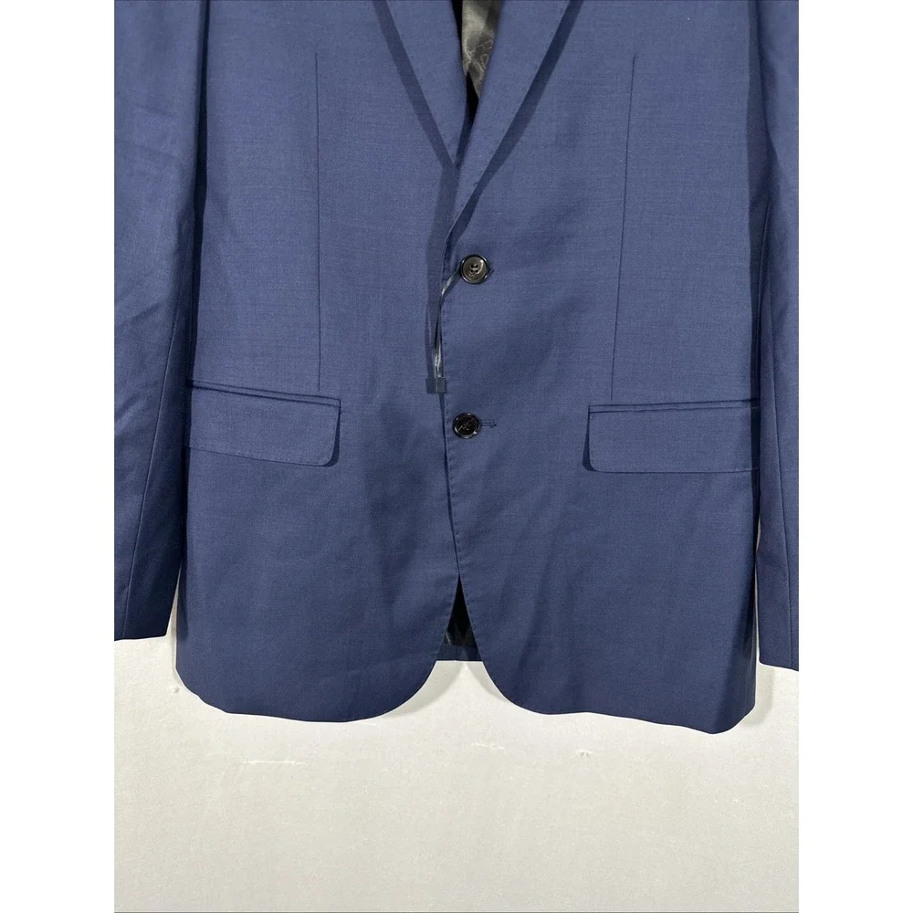 NEW Cavalli Class [ 48/42 ] Slim Fit Wool Suit‎ Jacket in Shinny Blue #U1903